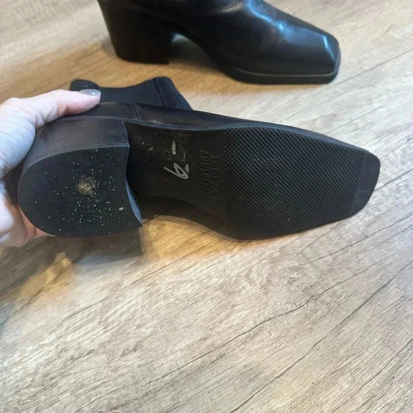 SUPER NICE! Enzo Angiolini‎ Black Pull On Boots Size 8 - Picture 3 of 9